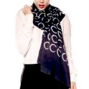Wildfox W Laurel Grey Gardens Scarf in Black NWT